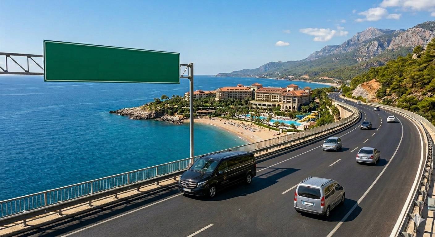 Transfer from Antalya Airport to Wome Dluex Hotel in Alanya
